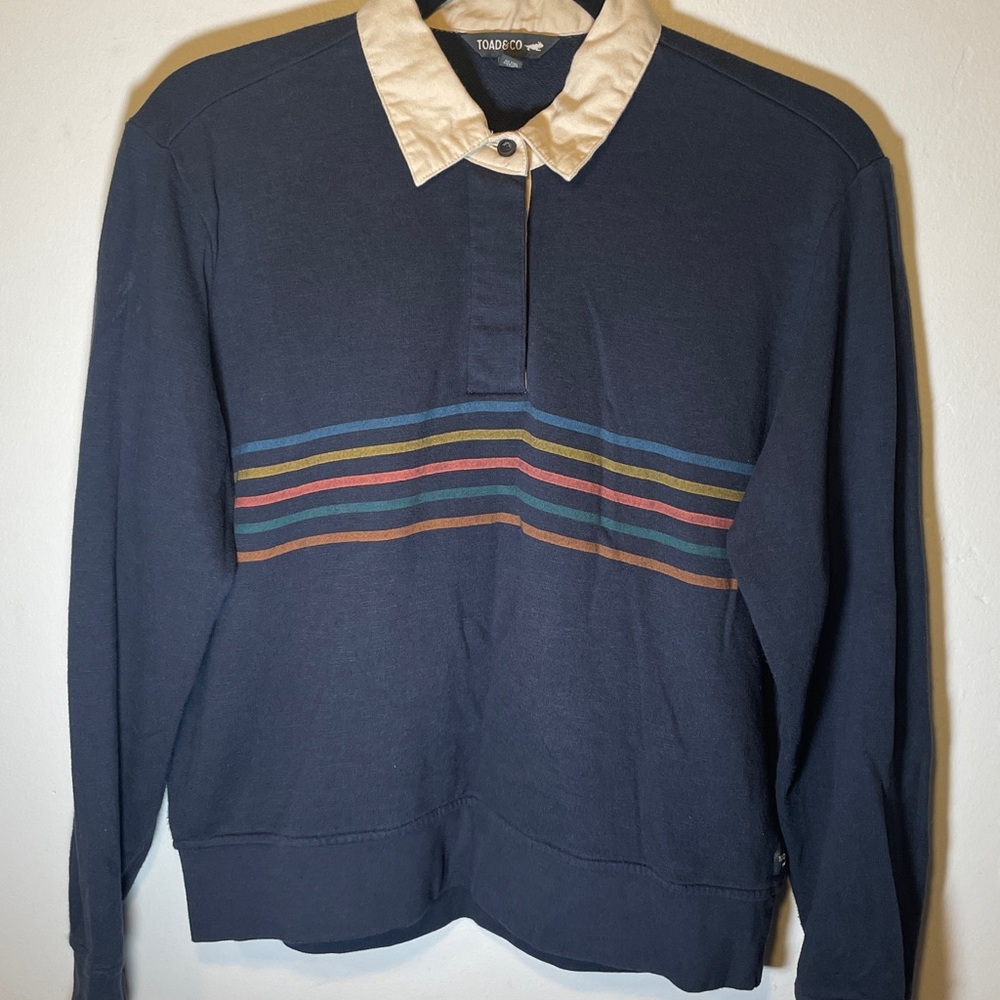 Toad & Co Rugby Polo Sweatshirt